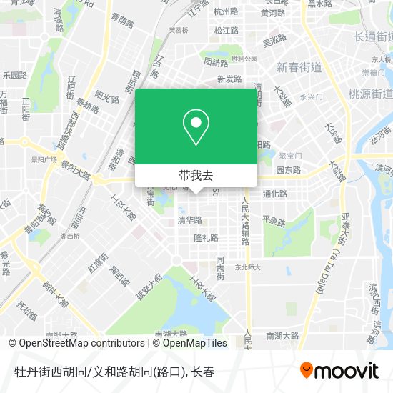 牡丹街西胡同/义和路胡同(路口)地图