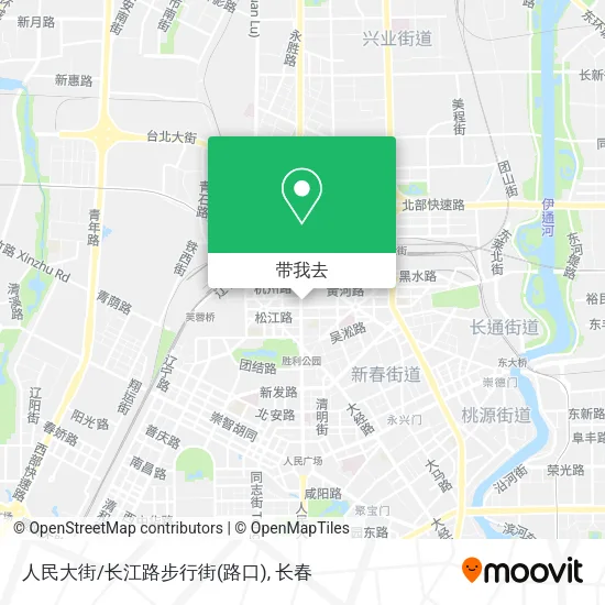 人民大街/长江路步行街(路口)地图