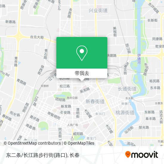 东二条/长江路步行街(路口)地图