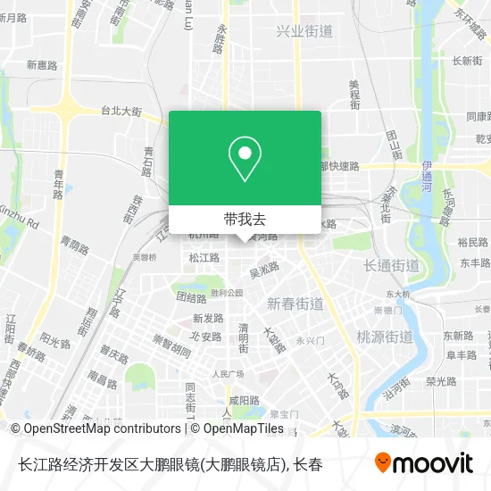 长江路经济开发区大鹏眼镜(大鹏眼镜店)地图
