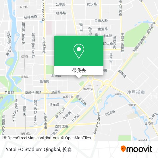 Yatai FC Stadium Qingkai地图