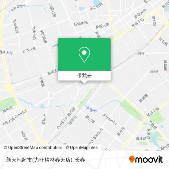 新天地超市(力旺格林春天店)地图