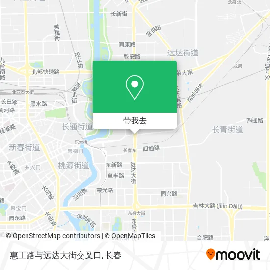 惠工路与远达大街交叉口地图