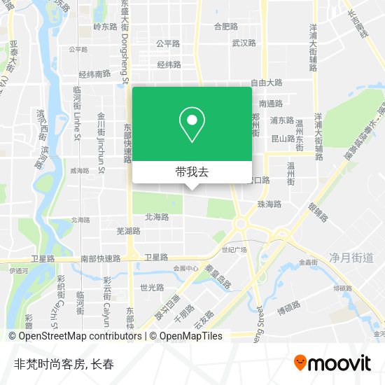非梵时尚客房地图