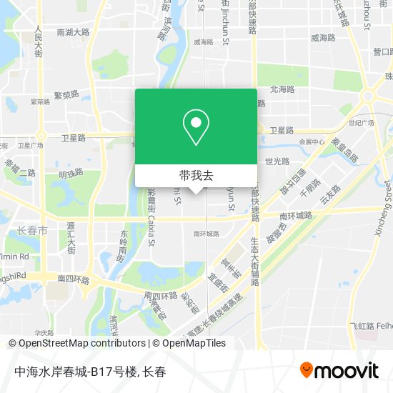 中海水岸春城-B17号楼地图