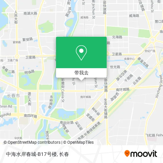 中海水岸春城-B17号楼地图