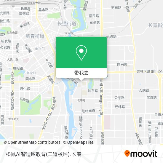 松鼠AI智适应教育(二道校区)地图