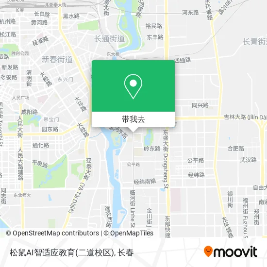 松鼠AI智适应教育(二道校区)地图