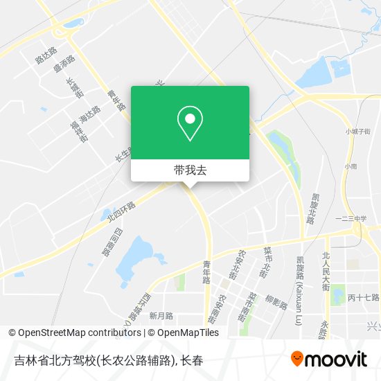 吉林省北方驾校(长农公路辅路)地图