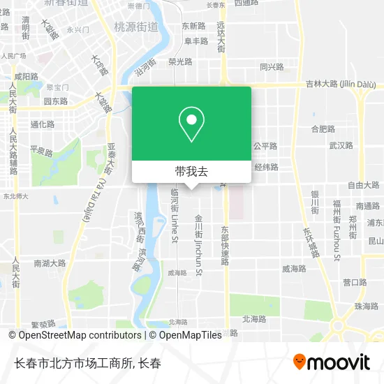 长春市北方市场工商所地图
