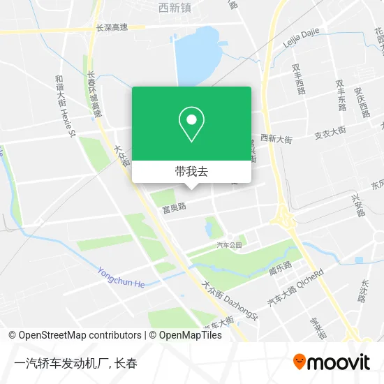 一汽轿车发动机厂地图