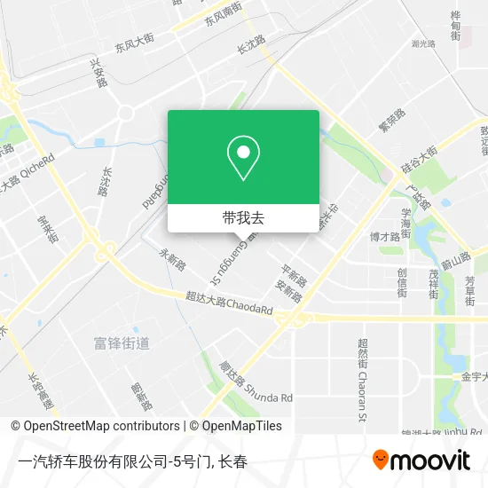 一汽轿车股份有限公司-5号门地图