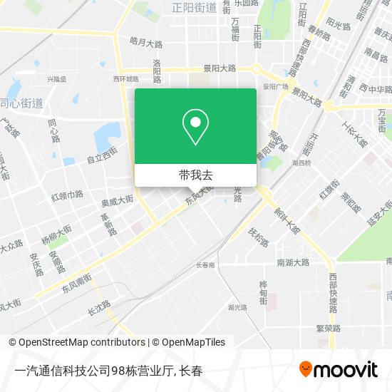一汽通信科技公司98栋营业厅地图