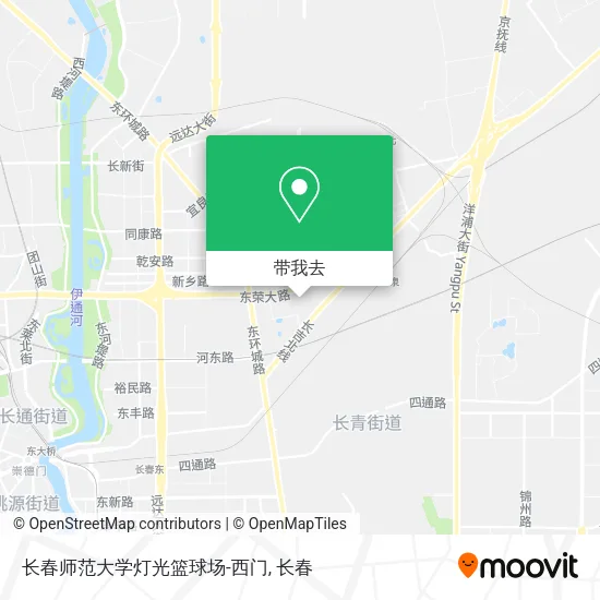 长春师范大学灯光篮球场-西门地图