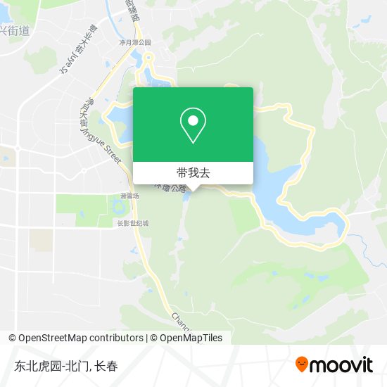 东北虎园-北门地图