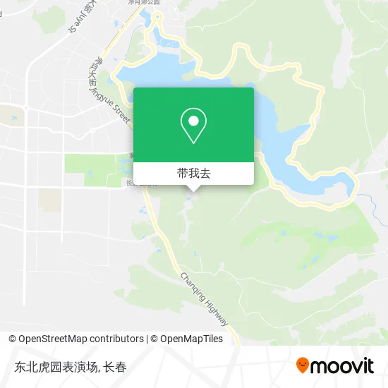 东北虎园表演场地图