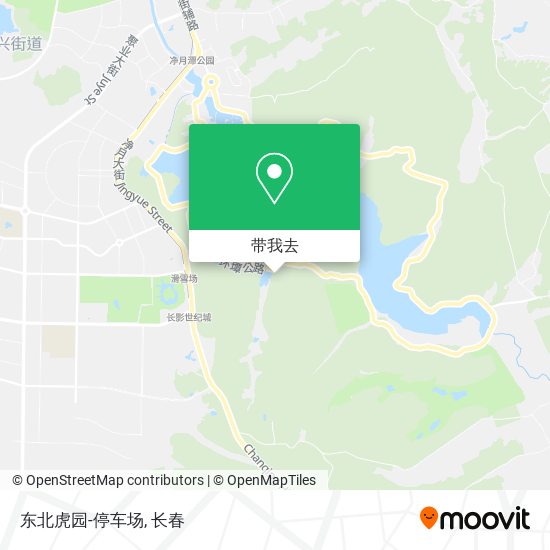 东北虎园-停车场地图