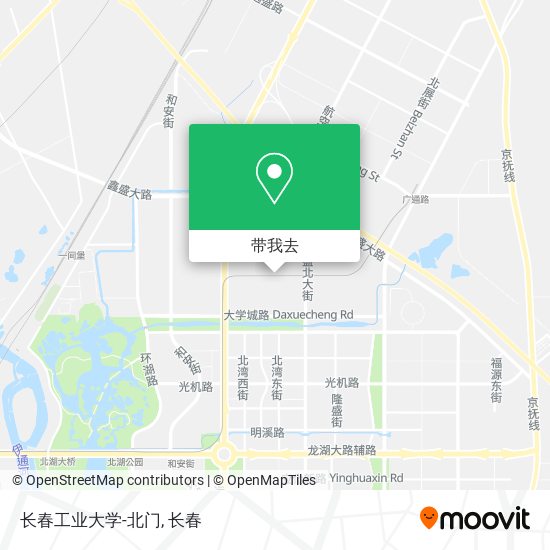 长春工业大学-北门地图