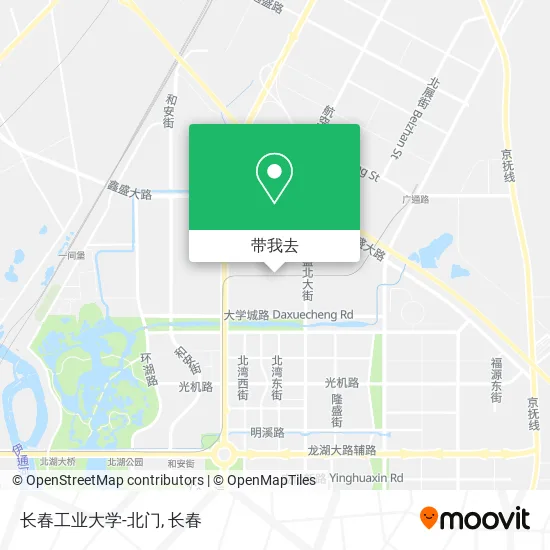 长春工业大学-北门地图