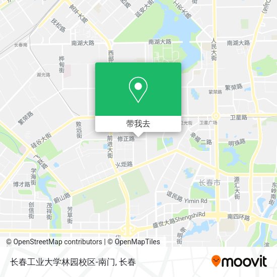 长春工业大学林园校区-南门地图
