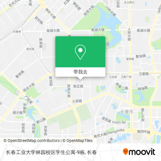 长春工业大学林园校区学生公寓-9栋地图