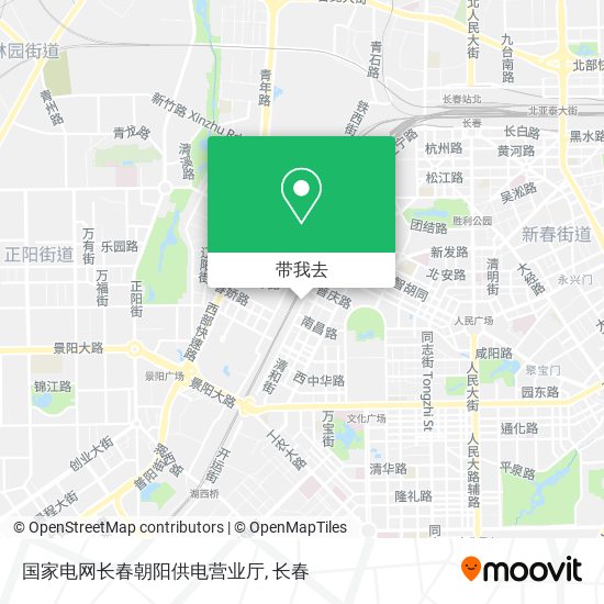 国家电网长春朝阳供电营业厅地图