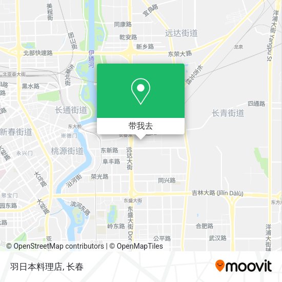 羽日本料理店地图