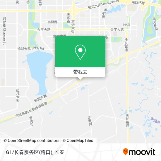 G1/长春服务区(路口)地图
