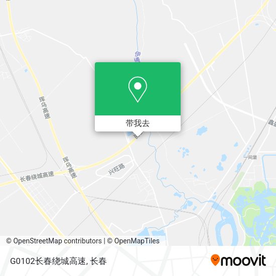 G0102长春绕城高速地图