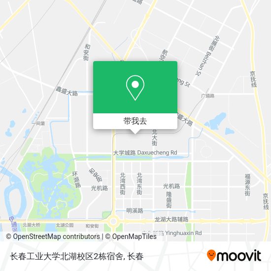 长春工业大学北湖校区2栋宿舍地图