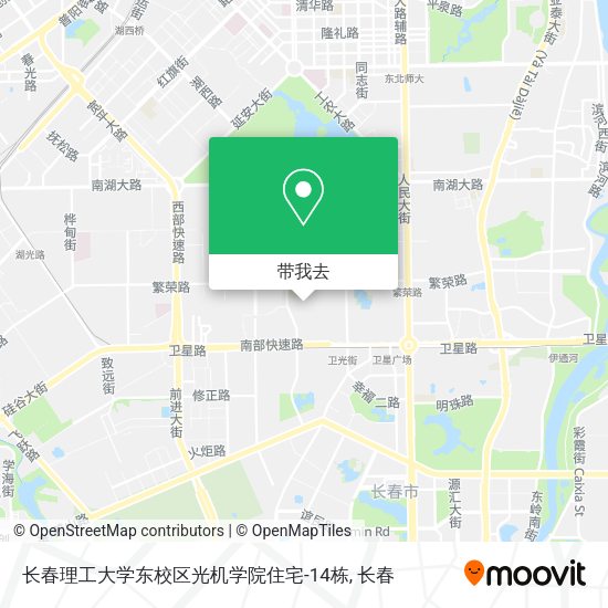 长春理工大学东校区光机学院住宅-14栋地图