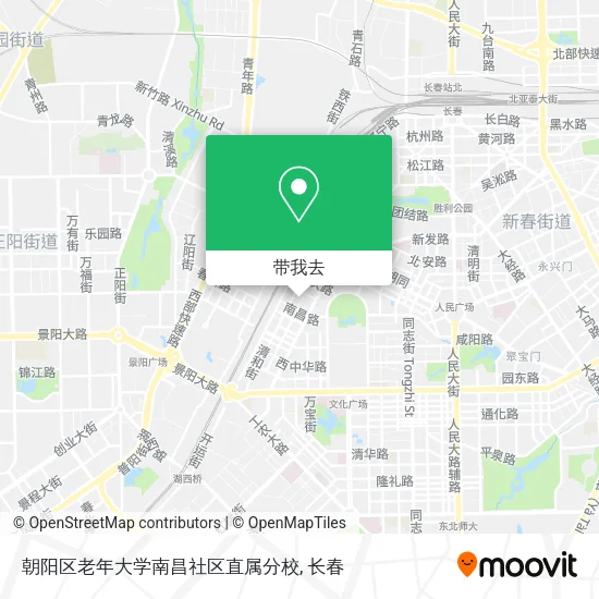朝阳区老年大学南昌社区直属分校地图