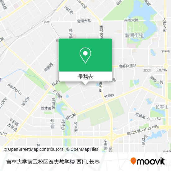 吉林大学前卫校区逸夫教学楼-西门地图