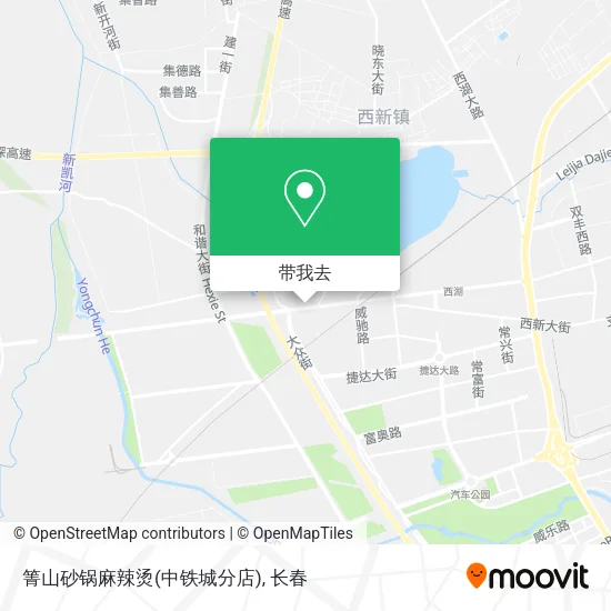 箐山砂锅麻辣烫(中铁城分店)地图