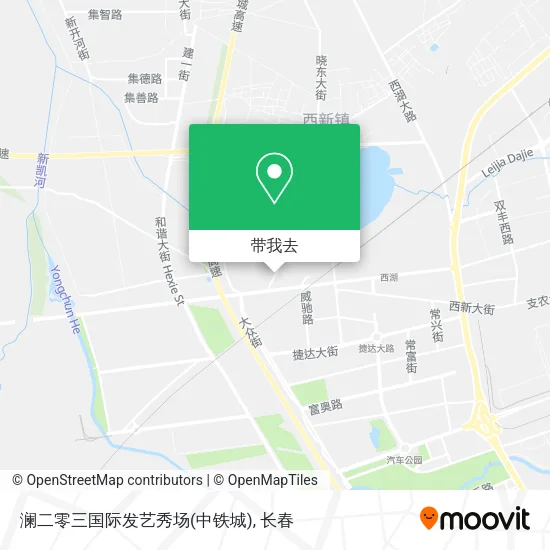 澜二零三国际发艺秀场(中铁城)地图