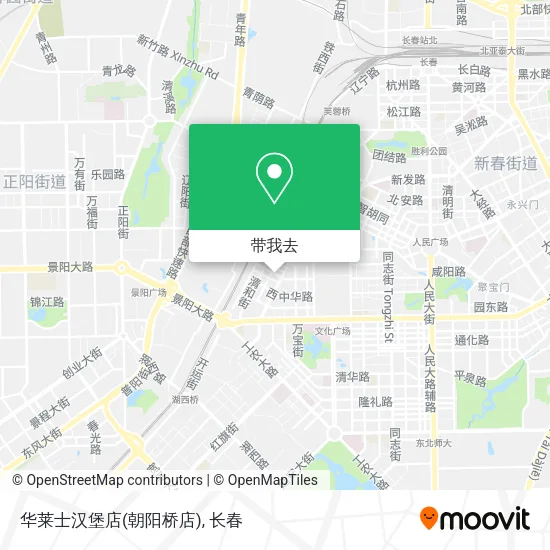 华莱士汉堡店(朝阳桥店)地图