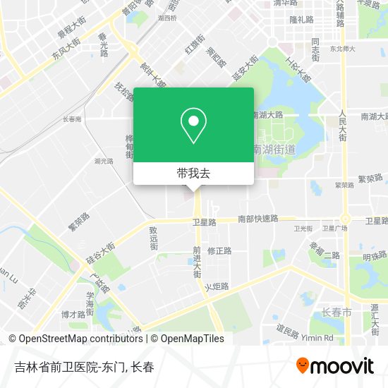 吉林省前卫医院-东门地图