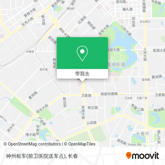 神州租车(前卫医院送车点)地图