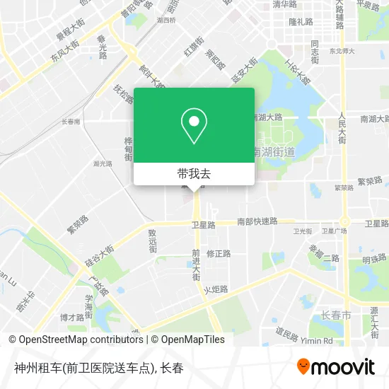 神州租车(前卫医院送车点)地图