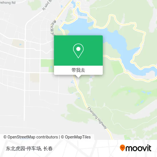 东北虎园-停车场地图