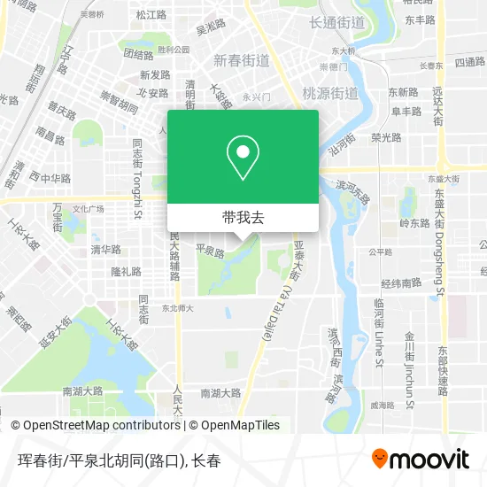 珲春街/平泉北胡同(路口)地图
