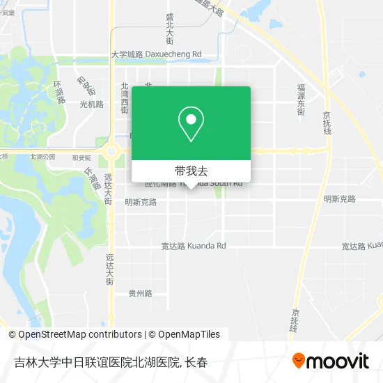 吉林大学中日联谊医院北湖医院地图