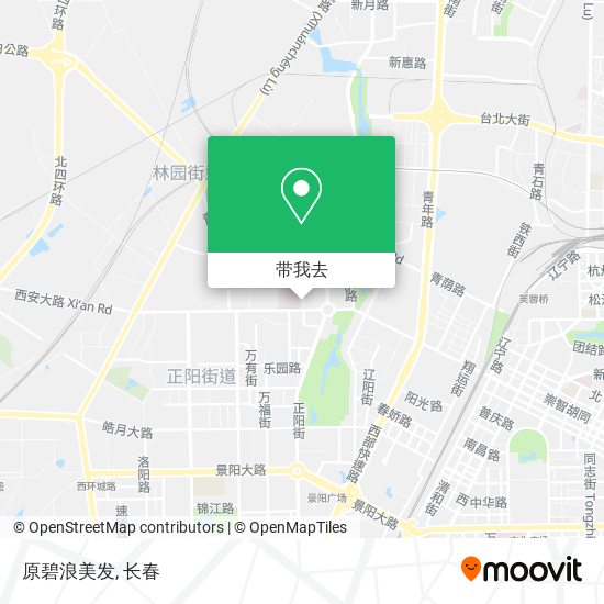 原碧浪美发地图