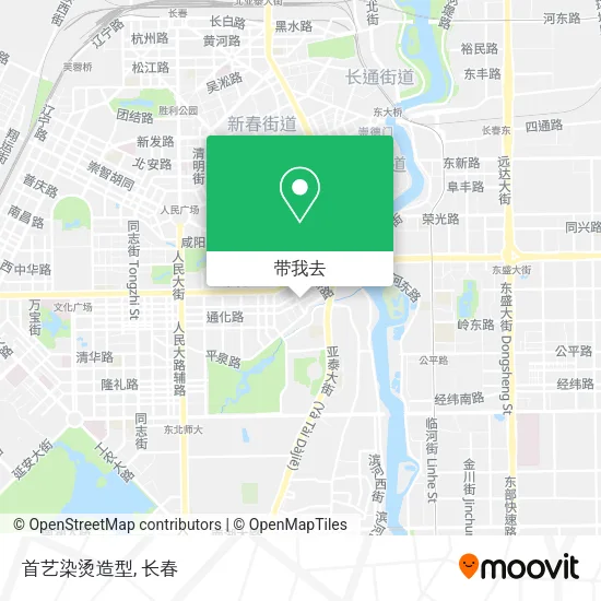首艺染烫造型地图