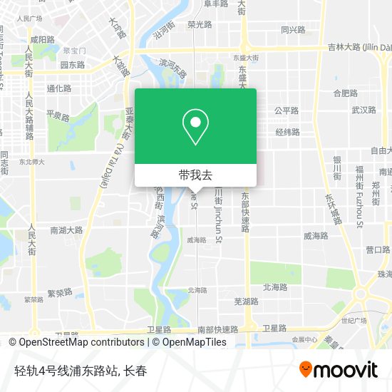 轻轨4号线浦东路站地图