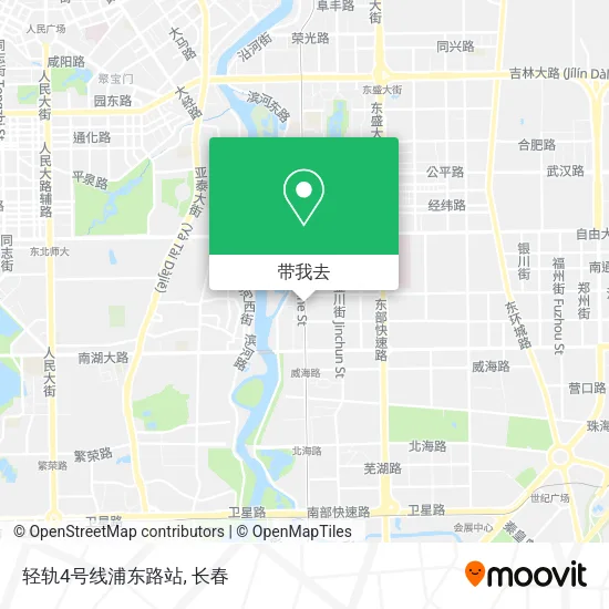 轻轨4号线浦东路站地图