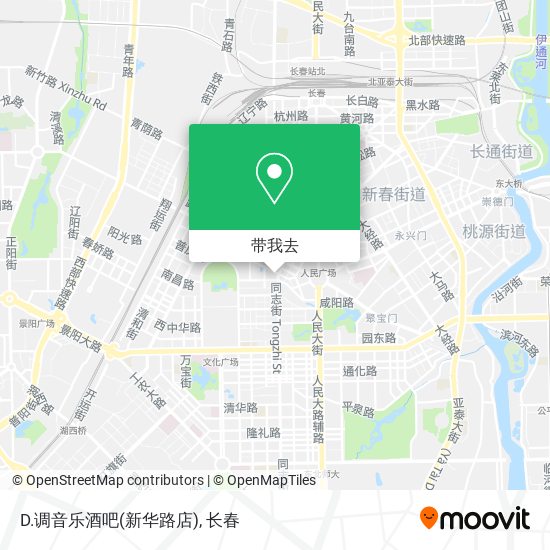 D.调音乐酒吧(新华路店)地图