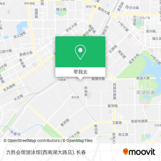 力胜会馆游泳馆(西南湖大路店)地图