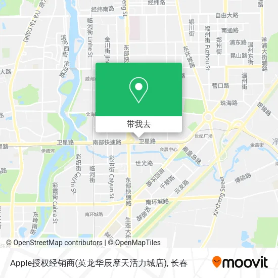 Apple授权经销商(英龙华辰摩天活力城店)地图