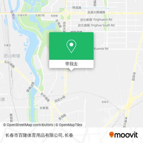 长春市百隆体育用品有限公司地图